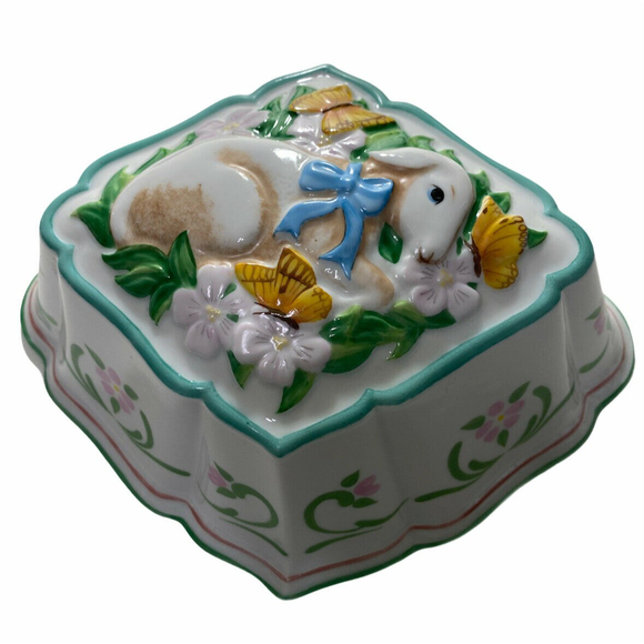 Vintage Franklin Mint Le Cordon Bleu Lamb Jello Mold Glazed Ceramic - Picture 2 of 10